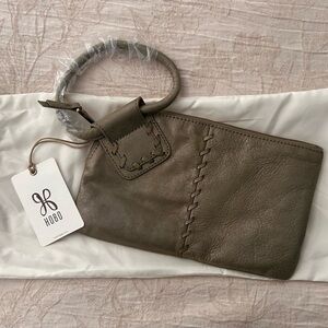HOBO Olive Leather Clutch